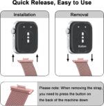 ⁦سوار معدني لساعة هواوي فيت 4/3 من جينهيك، سوار من الستانلس ستيل قابل للتعديل مع مشبك مغناطيسي لساعة هوا وي 4/3 للرجال والنساء⁩ - الصورة ⁦8⁩