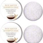 قالب شامبو وماء الارز 2 في 1 من قطعتين لنمو الشعر وتقويته ومنع تساقط الشعر واصلاح الجذور واستعادة الاضرار