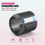 ⁦غطاء فلتر خارجي عريض بديل لمصفف الشعر دايسون اير راب HS01 HS05 مع فرشاة تنظيف فلتر مغناطيسية، قطع غيار قفص فلتر مغناطيسي من دبليو واي دبليو واي⁩ - الصورة ⁦3⁩