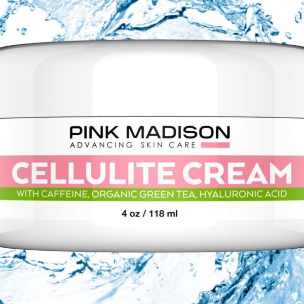 كريم ازالة السيلوليت لشد البشرة مع الكافيين والشاي الاخضر العضوي وحمض الهيالورونيك. افضل علاج للسيلوليت لشد البشرة وشدها. لوشن طبيعي لشد الساقين والذراعين والمعدة.