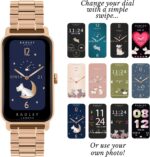 ⁦رادلي ساعة ذكية للنساء سلسلة 21 مع سوار من الستانلس ستيل مطلي بالذهب الوردي RYS21-4016⁩ - الصورة ⁦3⁩