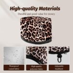 ⁦قبعة بخار حرارية بتصميم جلد الفهد - 10 مستويات تسخين لترطيب عميق للشعر الطبيعي والاسود في المنزل⁩ - الصورة ⁦5⁩