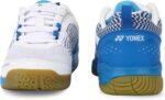⁦يونيكس حذاء تنس الريشة V100-i | صنع في الهند | مثالي لتنس الريشة والاسكواش وتنس الطاولة والكرة الطائرة | نعل لا يترك علامات | وسادة ترو | شكل ارجو | هيكساجريب |⁩ - الصورة ⁦2⁩