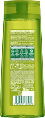 ⁦شامبو غارنييه فروكتس للفيتامينات والقوة لتقوية الشعر الناعم والمعرض لتكسر - مع برتقال الدم، مشتق فيتامين سي والبيوتين، 300 مل⁩ - الصورة ⁦2⁩