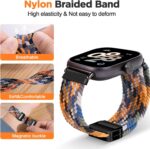 ⁦سوار بديل مضفر مرن وقابل للتعديل متوافق مع ساعة ريدمي ووتش 5، سوار معصم رياضي من النايلون متوافق مع ساعة شاومي الذكية باند 9 برو/ 8 برو⁩ - الصورة ⁦4⁩