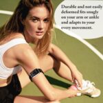 ⁦سوار للكاحل والذراع متوافق مع ساعة ابل 49 ملم 46 ملم 45 ملم 44 ملم 42 ملم 41 ملم 40 ملم 38 ملم، سوار يد نايلون جيد التهوية لساعة اي ووتش اس اي الترا سلسلة 10 9 8 7 6 5 4 3 2 1، حزام كاحل قابل للتمدد⁩ - الصورة ⁦3⁩