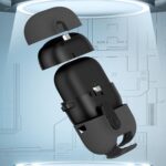 ⁦حافظة عصرية بقفل لهواوي فري كليب 2، حماية عسكرية متينة مع قفل امن، حافظة واقية مضادة للصدمات لهاتف هواوي فري كليب 2 2025، رمادي⁩ - الصورة ⁦3⁩