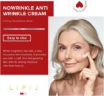 ⁦كريم Lifij NOWRINKLE المضاد للتجاعيد للنساء، مرطب مضاد للشيخوخة وكريم كولاجين لشد البشرة للوجه - مزيل التجاعيد وعناية بالبشرة مضادة للشيخوخة (30 مل)⁩ - الصورة ⁦3⁩