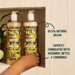 ⁦فيث ان نيتشر بلسم الشيا والارغان الطبيعي 1 لتر، مرطب للشعر المجعد وفروة الرأس الجافة، نباتي ولم يتم اختباره على الحيوانات، بدون اس ال اس، سيليكون او بارابين، مقاس عائلي⁩ - الصورة ⁦5⁩