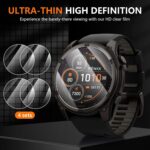 ⁦ديروت 4 قطع من واقي شاشة جارمين فينيكس 8 51 ملم من الزجاج المقسى، شاشة HD مضادة للخدش خالية من الفقاعات لجارمين فينيكس 8 51 ملم حماية⁩ - الصورة ⁦5⁩