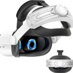 حزام الرأس لميتا كويست 3/3S: ملحقات سماعة الواقع الافتراضي - بديل لحزام إيليت - متوافق مع اوكيولوس/ميتا كويست 3/3S - راحة معززة، يقلل من الضغط على الرأس