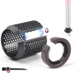 غطاء فلتر خارجي عريض بديل لمصفف الشعر دايسون اير راب HS01 HS05 مع فرشاة تنظيف فلتر مغناطيسية، قطع غيار قفص فلتر مغناطيسي من دبليو واي دبليو واي