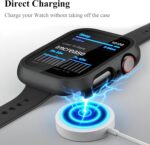 ⁦جراب من الزجاج المقوى مناسب لساعة ابل سلسلة 10 42 ملم/46 ملم، واقي شاشة صلب من البولي كربونات، غشاء زجاجي مقوى مدمج عالي الحساسية، عبوة من قطعتين (فضي، ساعة ابل سلسلة 10 42 ملم)⁩ - الصورة ⁦7⁩