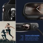 ⁦كيسولوجي غطاء حماية مصمم لساعة ابل سلسلة 10 (46 ملم) من فولت (2024) - اسود غير لامع⁩ - الصورة ⁦4⁩