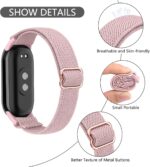 ⁦سوار مطاطي لساعة شاومي مي باند 8/9، سوار نايلون قابل للتمدد والتعديل وجيد التهوية لسوار شاومي مي الذكي 8/9 للرجال والنساء⁩ - الصورة ⁦4⁩