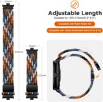 ⁦سوار بديل مضفر مرن وقابل للتعديل متوافق مع ساعة ريدمي ووتش 5، سوار معصم رياضي من النايلون متوافق مع ساعة شاومي الذكية باند 9 برو/ 8 برو⁩ - الصورة ⁦5⁩