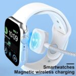 ⁦كيبل USB C 3 في 2 لشاحن ساعة ابل/ايفون 16/لايتنينج، سلك كابل شحن متعدد، شاحن لاسلكي مغناطيسي، اساسيات التخييم والعطلات (6 قدم)⁩ - الصورة ⁦5⁩