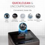 ⁦نوبل غسالة بسعة 14 كجم، تحكم الكتروني، شاشة LED رقمية، 10 برامج، محرك من الالومنيوم، اسطوانة من الستانلس ستيل، موفرة للطاقة، تصنيف 3 نجوم NWM1600، رمادي⁩ - الصورة ⁦3⁩