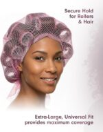 ⁦تريدوني شبكة تثبيت شعر مثلثة الشكل 50 × 35 - شبكة تجفيف حامل بكرات تجعيد الشعر بمقاس عالمي، متعددة الالوان (قطعة واحدة)، متعددة الالوان، مقاس واحد⁩ - الصورة ⁦3⁩