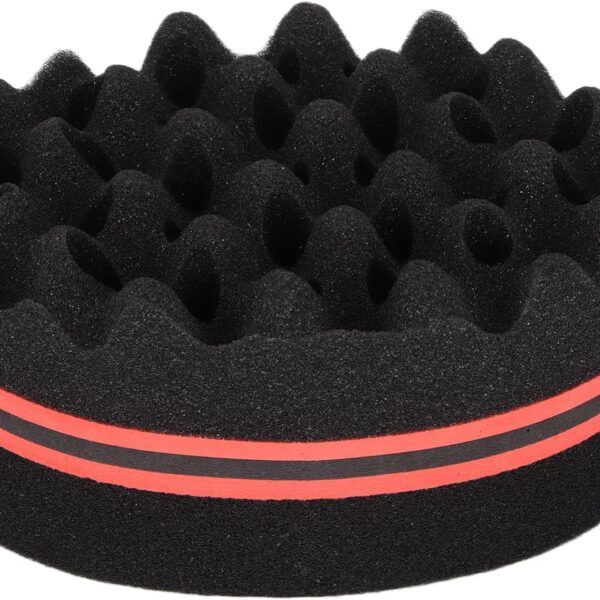 كريفوكت مشط ملفوف افريقي، اسفنجة شعر بفتحات كبيرة، فرشاة اسفنجية ناعمة للشعر للرجال والنساء لتجعيد الشعر