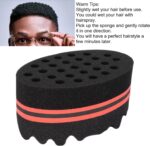 ⁦كريفوكت مشط ملفوف افريقي، اسفنجة شعر بفتحات كبيرة، فرشاة اسفنجية ناعمة للشعر للرجال والنساء لتجعيد الشعر⁩ - الصورة ⁦3⁩