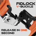 ⁦سوار ساعة سهل التركيب من النايلون المتين متوافق مع ساعة جارمين 26 ملم بمشبك على شكل حرف V متوافق مع فينيكس 8 E 51 ملم/7X 6X برو/5X بلس/3 اتش ار/تاكتيكس/ديسنت/اندورو/انستينكت 2X/ كواتيكس 3⁩ - الصورة ⁦3⁩