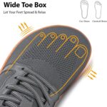 ⁦حذاء بيرفوت للرجال، حذاء مشي بمقدمة عريضة، حذاء رياضي بسيط للتدريب المتقاطع ونعل مضاد للسقوط وجيد التهوية⁩ - الصورة ⁦3⁩