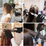 ⁦GraGra زوج واحد من القفازات الاحترافية المقاومة للحرارة، قفازات حماية اليد العازلة للحرارة، حماية اليد الحرارية لتصفيف الشعر ومنع الحرارة، لمكواة التجعيد والمكواة المسطحة قفازات مقاومة للحرارة، حافة⁩ - الصورة ⁦2⁩