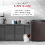 ⁦نوبل غسالة بسعة 14 كجم، تحكم الكتروني، شاشة LED رقمية، 10 برامج، محرك من الالومنيوم، اسطوانة من الستانلس ستيل، موفرة للطاقة، تصنيف 3 نجوم NWM1600، رمادي⁩ - الصورة ⁦5⁩