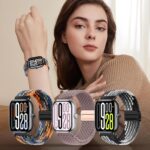 ⁦سوار بديل مضفر مرن وقابل للتعديل متوافق مع ساعة ريدمي ووتش 5، سوار معصم رياضي من النايلون متوافق مع ساعة شاومي الذكية باند 9 برو/ 8 برو⁩ - الصورة ⁦6⁩