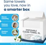 ⁦مناشف وجه للاستعمال مرة واحدة - مناديل وجه فائقة النعومة وقابلة للتحلل البيولوجي للبشرة الحساسة والمعرضة لحب الشباب | معتمدة من اطباء الجلدية، فائقة الامتصاص، مناديل جافة لازالة المكياج خالية من الوبر⁩ - الصورة ⁦7⁩