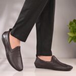 ⁦حذاء رسمي سهل الارتداء للرجال من الجلد الازرق | انيق مع نعل داخلي مبطن ناعم | تصميم عصري بدون رباط | جلد متين مع نعل مضاد للانزلاق | مثالي للارتداء الرسمي 4034-2⁩ - الصورة ⁦2⁩