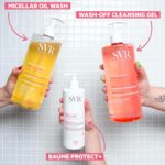 ⁦اس في ار غسول بزيت ميسيلار للوجه والجسم والشعر من توبياليز، ترطيب لمدة 24 ساعة، منظف استحمام/دش مستحلب ومهدئ للبشرة الجافة جداً والحساسة والمعرضة للاكزيما، لجميع الاعمار (1 لتر)⁩ - الصورة ⁦8⁩