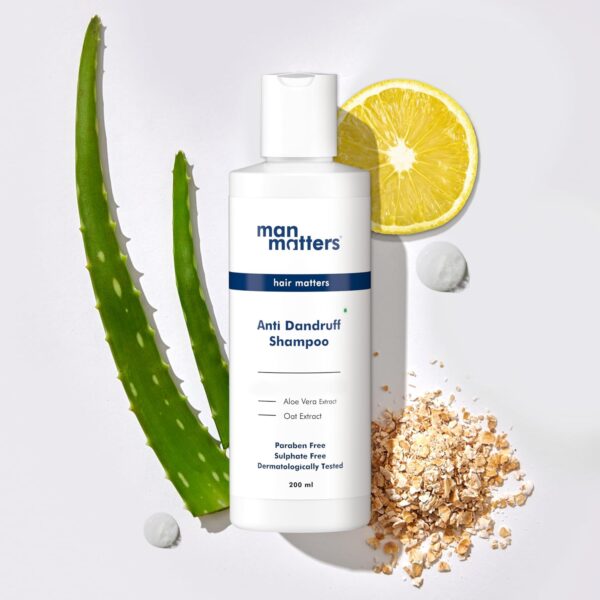 مان ماترز شامبو متطور مضاد للقشرة للرجال | بخلاصة الصبار وفيتامين B5 | 1% كيتوكونازول | لا يتقشر او حكة او جافة للبشرة برعاية مشتركة من اطباء الجلدية | خالي من الكبريتات | 200 مل