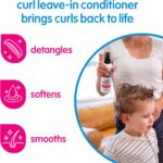 ⁦بخاخ بلسم ليف ان من سوكوزي (8 اونصة سائلة، عبوة من قطعتين) لفك تشابك شعر الاطفال المجعد، لا يتشابك، لطيف ومغذي بالكيراتين وفيتامين B5 وزيت الزيتون والجوجوبا، خال من البارابين⁩ - الصورة ⁦2⁩