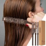 ⁦مجموعة امشاط احترافية دائرية لتصفيف الشعر والشارب للرجال والنساء - ادوات تصفيف الشعر واللحية لتجعيد الشعر وتكثيف وتشكيل اللحية وتنعيمها ورفعها وتصفيفها⁩ - الصورة ⁦3⁩