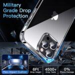 ⁦كيس كو جراب شفاف لموبايل ايفون 13 برو ماكس، [تقنية لا يصفر] [حماية من الدرجة العسكرية] جراب رفيع شفاف للنساء والرجال لموبايل ايفون 13 برو ماكس 6.7 بوصة، شفاف⁩ - الصورة ⁦3⁩